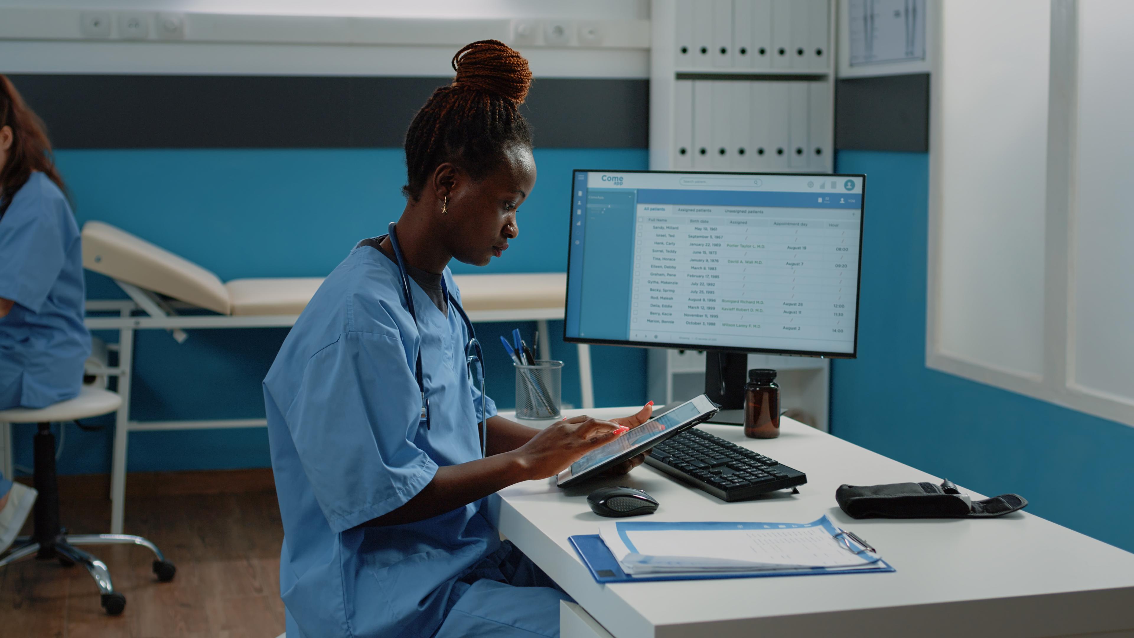 Nurse booking appointment